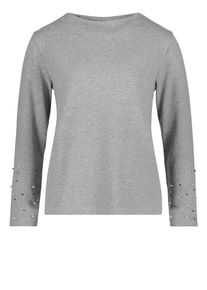 BETTY & CO Betty & Co, Damen Pullover, Grau / Dunkelgrau / Weiß