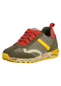 Geox, M&auml;dchen Sneaker, Gelb / Greige / Khaki / Rot