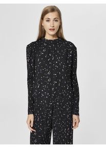 Selected Femme, Damen Bluse, Hellpink / Schwarz / Weiß