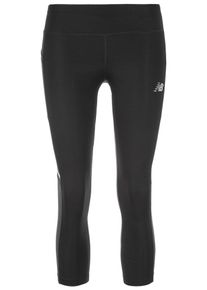New Balance, Damen Lauftight 'Impact Capri', Schwarz / Weiß