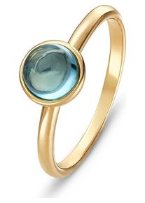 Christ, Damen Ring '60142581', Hellblau / Gold
