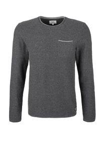 Q/S Designed By, Herren Pullover, Basaltgrau
