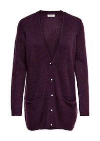 Jacqueline de Yong, Damen Strick-Cardigan, Aubergine