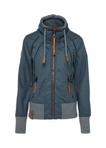 Naketano, Damen Sportliche Jacke, Rostbraun / Rauchgrau / Graumeliert