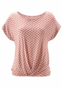 Lascana, Damen Shirt, Braun / Rosa
