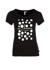 Q/S Designed By, Damen Jerseyshirt, Schwarz / Weiß