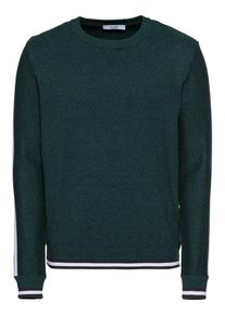 Kiomi, Herren Pullover 'KM-0818-0327', Tanne / Wei&szlig;
