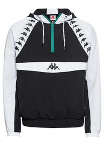 Kappa, Herren Jacke 'AUTHENTIC BAKIT', Schwarz / Weiß
