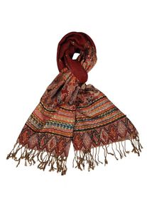 Silvio Tossi, Damen Schal, Braun / Rostbraun / Bronze / Anthrazit