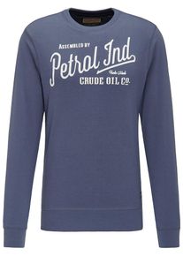 PETROL INDUSTRIES, Herren Sweatshirt, Blau / Weiß