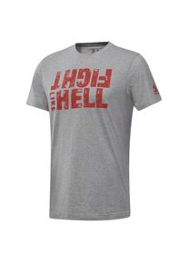 Reebok, Herren T-Shirt, Graumeliert / Hellrot