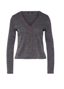 Only, Damen Strickjacke 'ALBA', Dunkelgrau