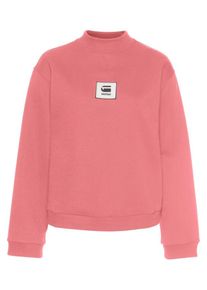 G-Star Raw, Damen Sweatshirt 'Bilbi box logo', Pink / Schwarz / Wei&szlig;