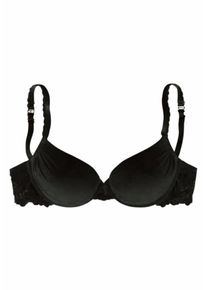 Marie Claire, Damen Neckholder-T-Shirt-BH mit Schale, Schwarz