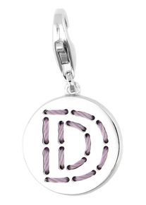 Esprit, Damen Charm Letter Fabric 'D', Silber