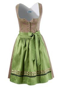 Turi Landhaus, Damen Dirndl midi, Karamell / Grün
