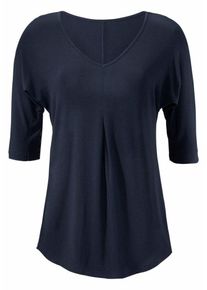 Lascana, Damen T-Shirt, Navy