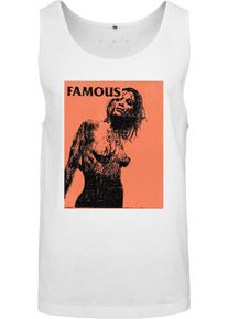 Mister Tee, Herren Tanktop 'Horror Story', Orange / Weiß