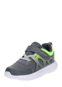 s.Oliver Junior, M&auml;dchen Sneaker '5/5-33200-22', Grau / Neongr&uuml;n