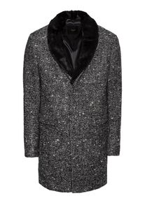 Jack & Jones JACK & JONES, Herren Wollmantel 'JPRLEROY WOOL COAT', Schwarz