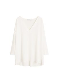 Violeta by Mango, Damen Shirt 'Rodio', Naturweiß