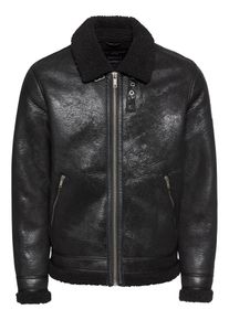 Jack & Jones JACK & JONES, Herren Lederjacke 'JPRAL JACKET', Schwarz