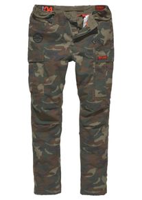Superdry, Herren Cargohose 'Parachute', Braun / Khaki / Dunkelgrün