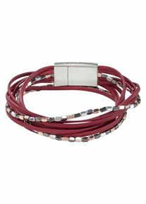 J. JAYZ, Damen Armband, Bronze / Rot / Silber