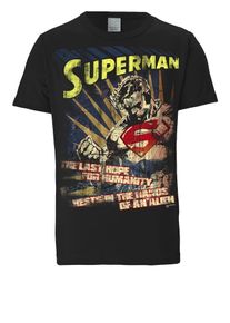 logoshirt, Herren T-Shirt 'Superman', Gelb / Rot / Schwarz