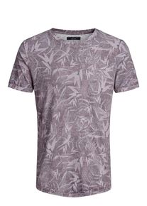 Jack & Jones JACK & JONES, Herren Botanikprint T-Shirt, Dunkelrot