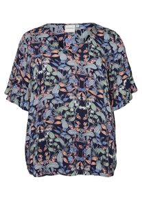 JUNAROSE, Damen Bluse, Navy / Hellblau / Pastellgrün / Apricot