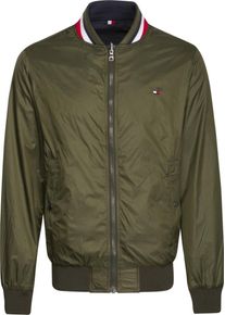 Tommy Hilfiger, Herren Outdoorjacken, Navy / Tanne / Rot / Weiß