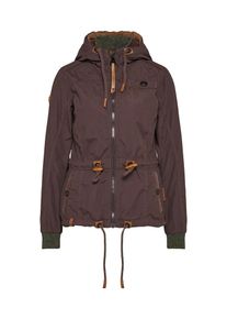 Naketano, Damen Jacke 'Schlaubär', Graumeliert / Aubergine / Rostrot