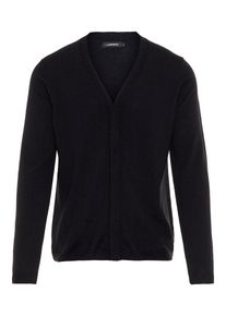 J. Lindeberg J.Lindeberg, Herren Strickjacke 'Lyon True Merino', Schwarz