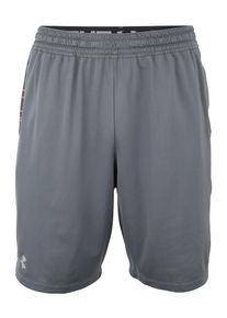 Under Armour, Herren Shorts 'Mk1 Wordmark', Grau / Neonorange / Schwarz