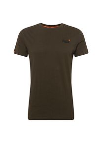 Superdry, Herren T-Shirt 'ORANGE LABEL VNTGE EMB', Oliv / Orange