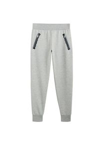 Mango, Damen Hose 'Mix-a', Navy / Graumeliert