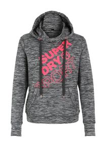 Superdry, Damen Hoodie 'CORE', Graumeliert / Pink