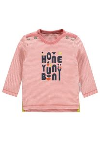 Noppies, M&auml;dchen Langarmshirt 'Thorben', Pink / Wei&szlig;