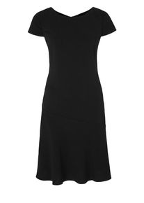 s.Oliver BLACK LABEL, Damen Crêpe-Kleid in modischer Shape, Schwarz