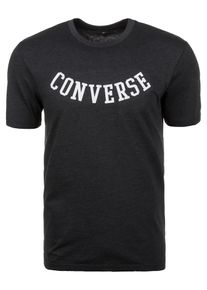 Converse, Herren T-Shirt 'Reverse Athletic Arch', Schwarz / Wei&szlig;
