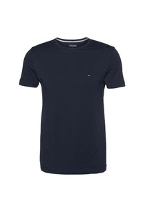 Tommy Hilfiger, Herren Unifarbenes T-Shirt, Blau
