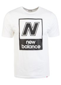 New Balance, Herren T-Shirt 'N Box', Schwarz / Weiß