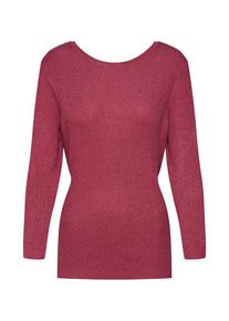 Object, Damen Pullover 'OBJBROOKLYN RIB 3/4 KNIT TOP', Pink