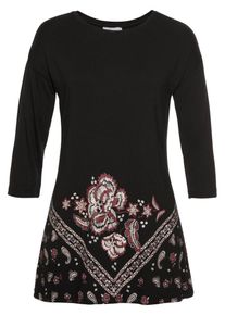 Boysen's BOYSEN'S, Damen Longshirt, Rot / Schwarz