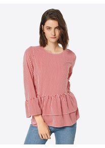 LIEBLINGSSTÜCK LIEBLINGSSTÜCK, Damen Bluse 'ElliL', Rot / Weiß