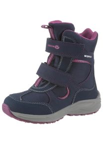GEOX KIDS, M&auml;dchen Stiefel 'New Alaska', Navy / Lila
