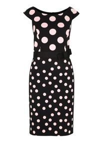 s.Oliver BLACK LABEL, Damen Kleid, Pastellpink / Schwarz