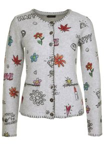 grace, Damen Strickjacke, Grau / Mischfarben