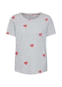 Only, Damen Shirt 'onlBONE', Hellgrau